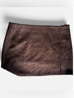 Suede Mini Skirt